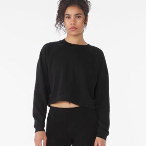 Women's raglan pullover fleece