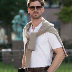 Harvard v-neck – stretch deluxe polo