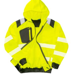 Recycled robust zipped safety hoodie