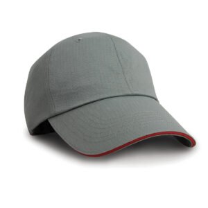 Herringbone cap with sandwich peak