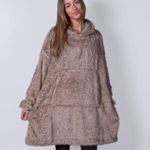 The Ribbon teddy bear fabric hoodie