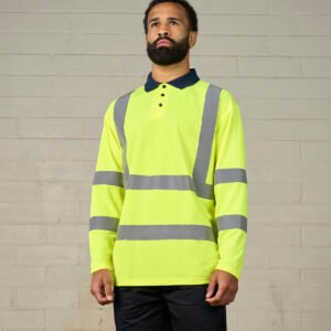 High visibility long sleeve polo