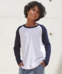 Kids long sleeve baseball T