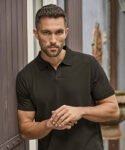 Luxury stretch v-neck polo (1404)
